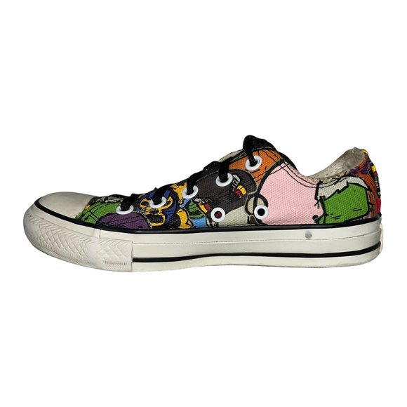 Converse All Star Colorful Graphic Graffiti Low Top Sneakers Men's 3 Women's 5 - Picture 4 of 10